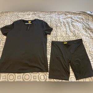 Black biker short set BRAND NEW WITH TAGS
